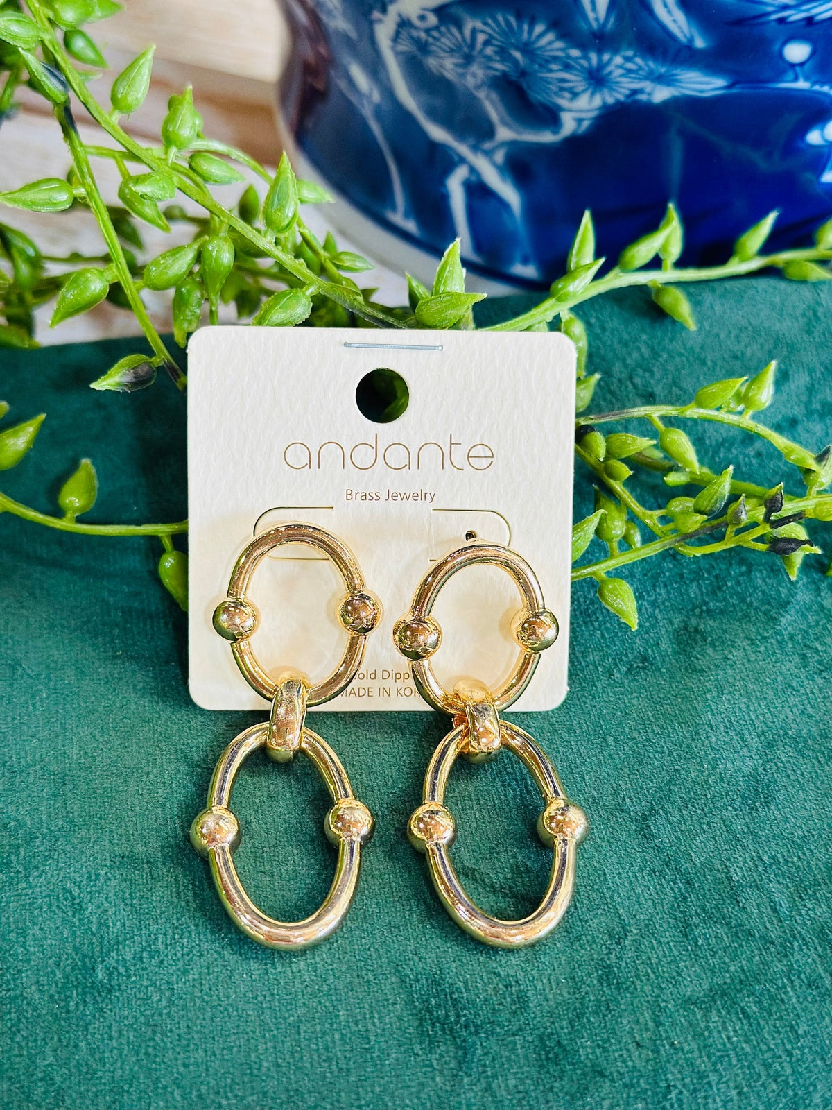Gold Intention Earrings