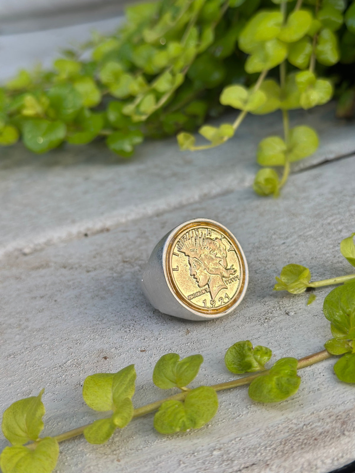 Vintage 1921 Mercury dime ring