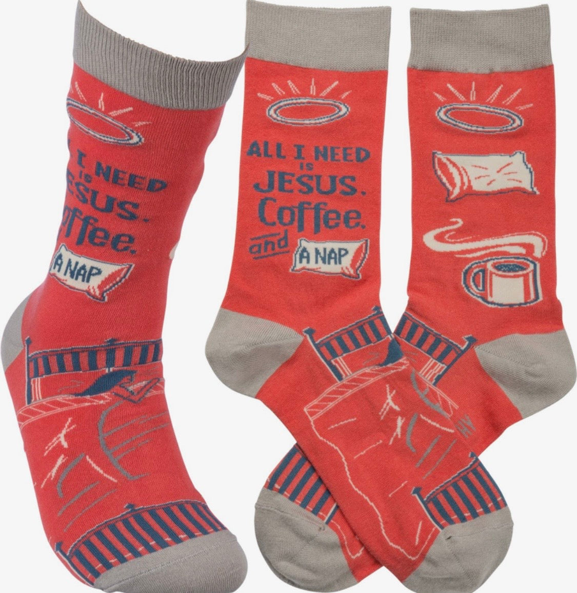 All I need is Jesus coffee and naps socks