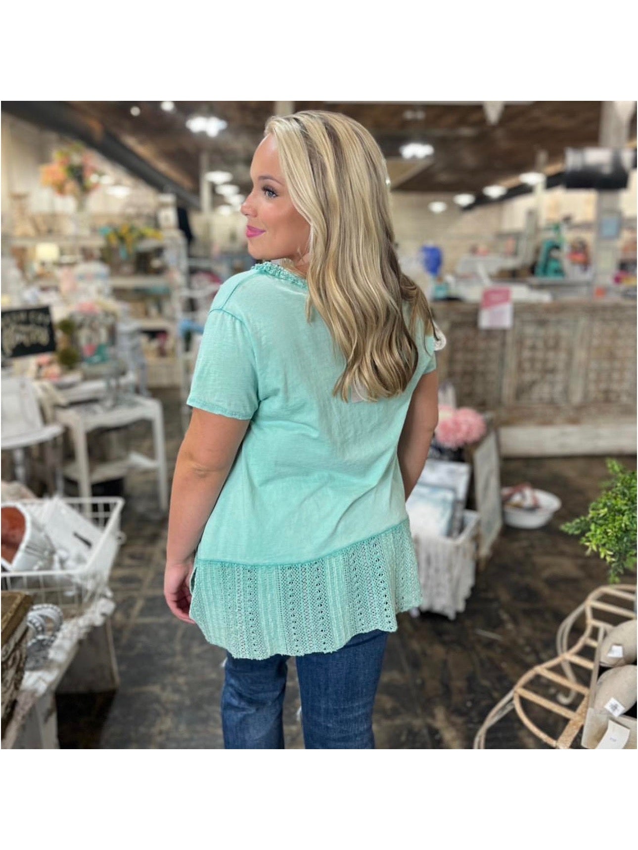 The Seafoam Luxe Top