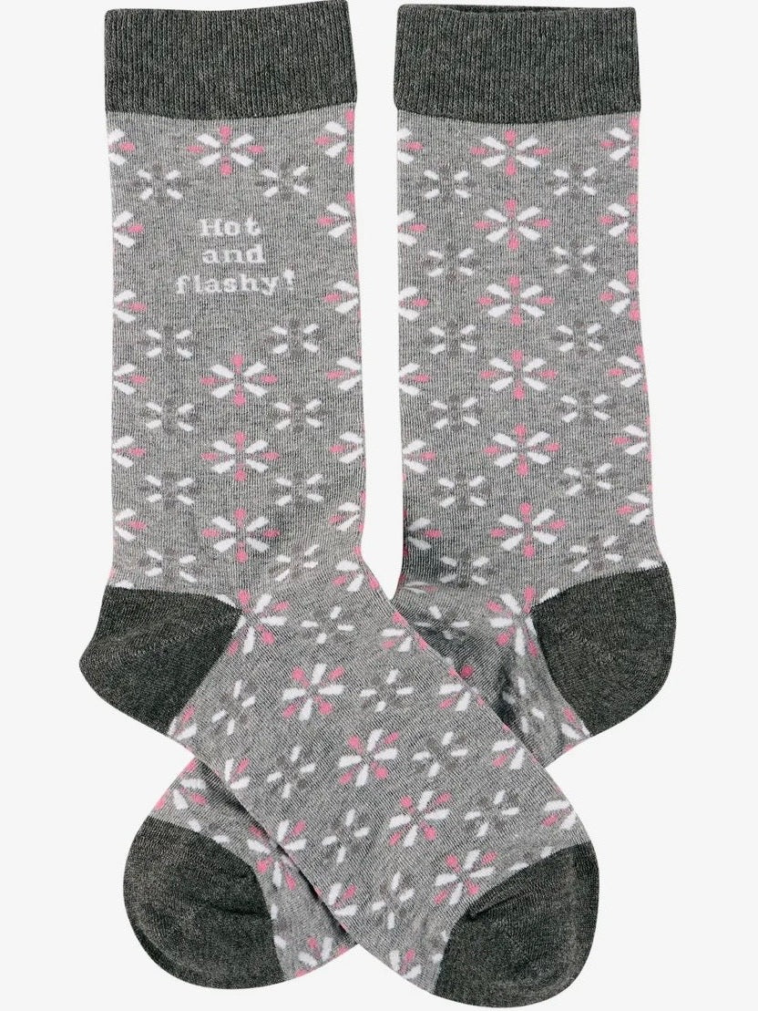High and flashy socks