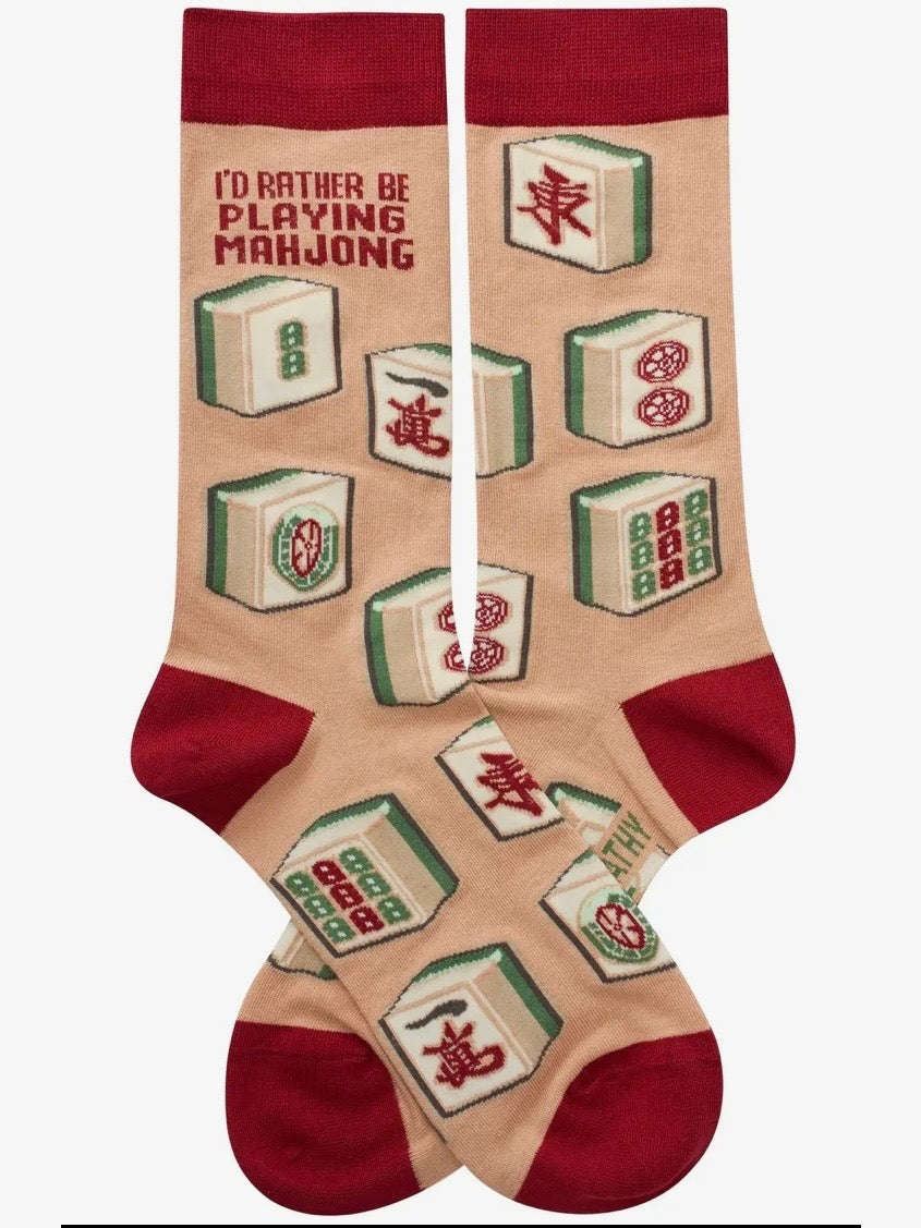 Rather Be Playing Mahjong Socks