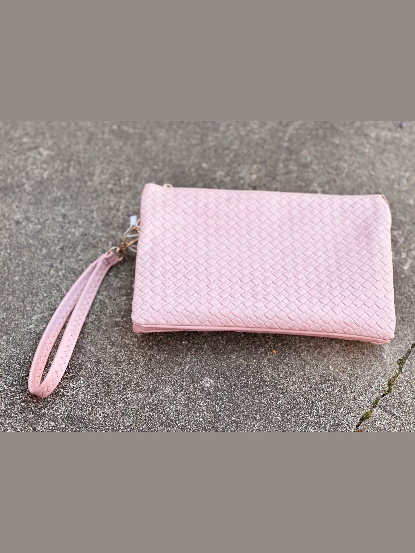 Pale Pink Perfection Wristlet Clutch