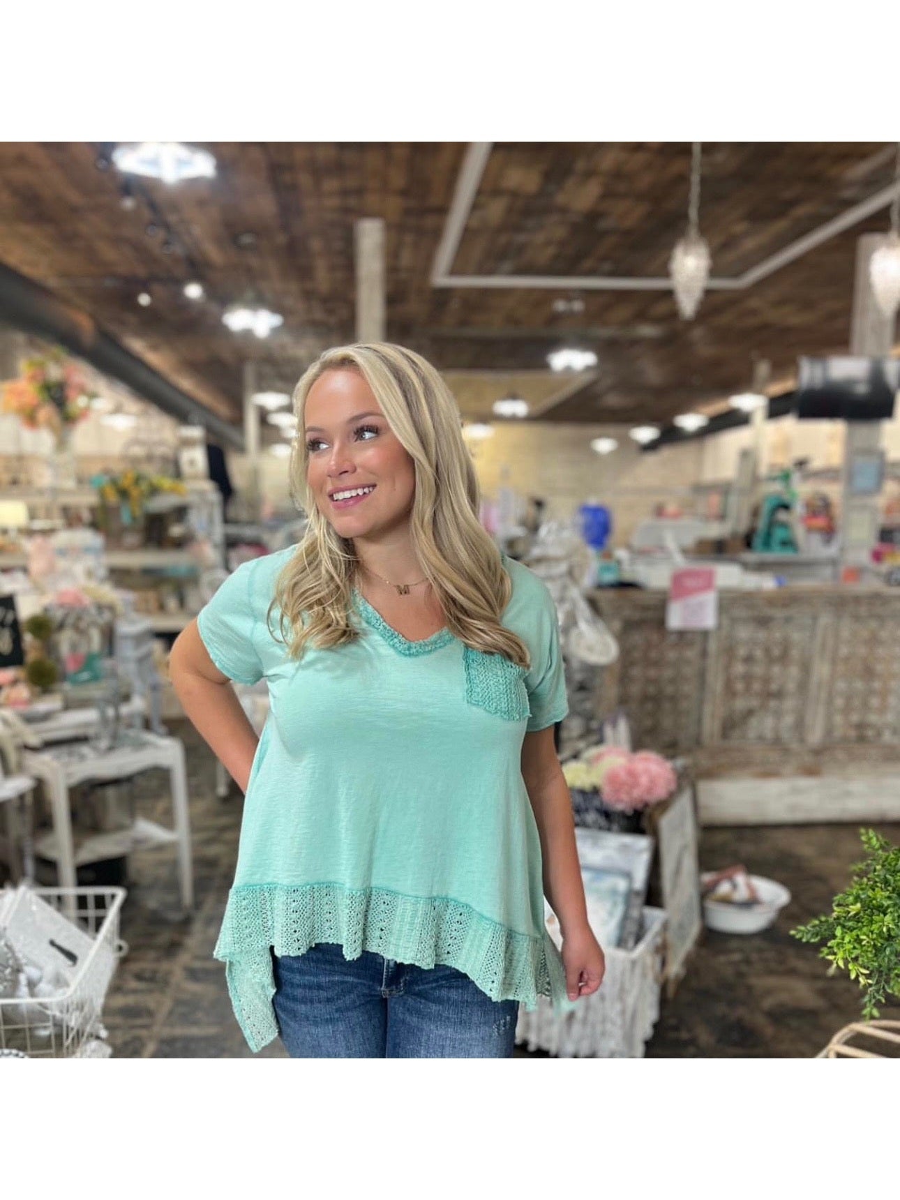 The Seafoam Luxe Top