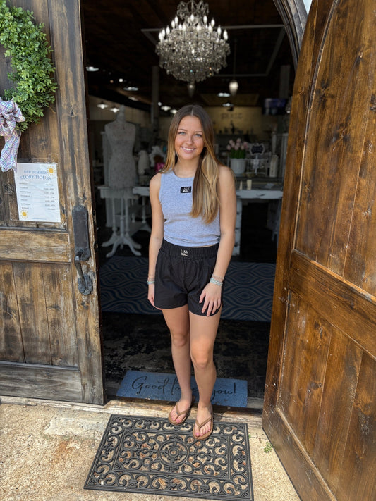 Black DD Lulu Mac Shorts