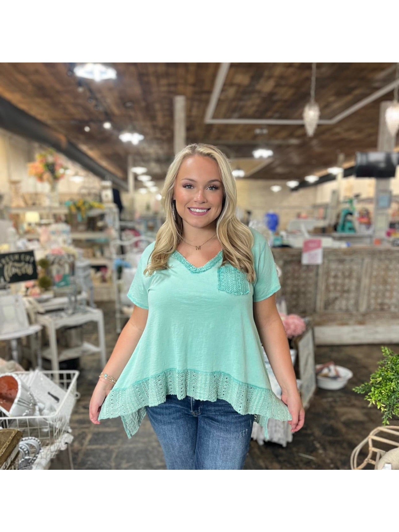 The Seafoam Luxe Top
