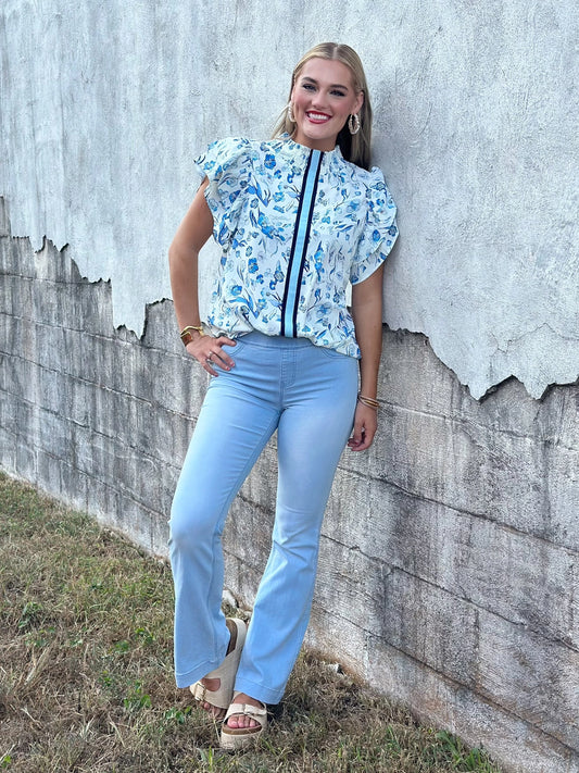 Cello Mid Rise Flare Jegging