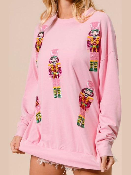 The Jolly Pink Nutcracker Top