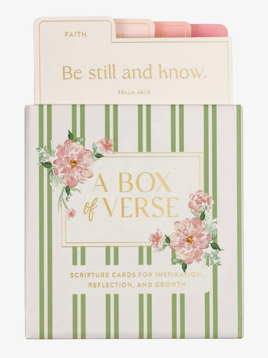 Blush Rose Box of Verse SCRIPTURE CARDS FOR INSPIRATION, REFLECTION, AND GROWTH