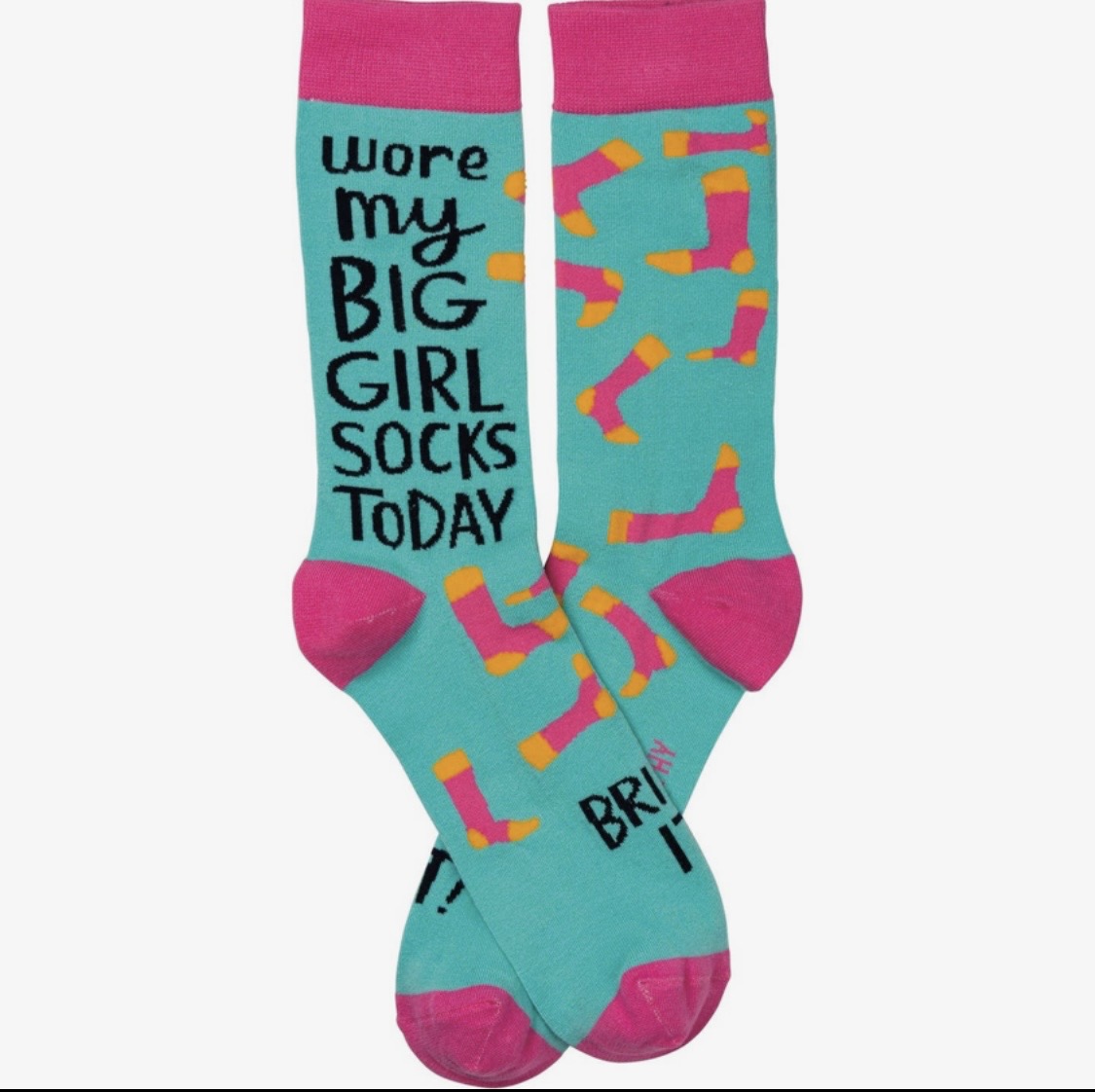 Wore my big girl socks today