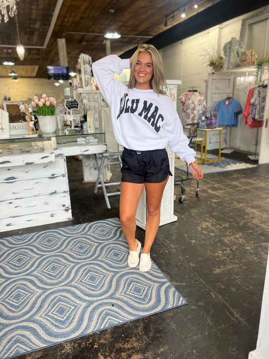 Lulu Mac Sweatshirt White/Black
