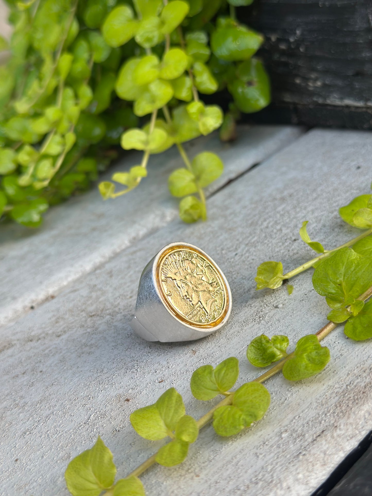Vintage 1921 Mercury dime ring