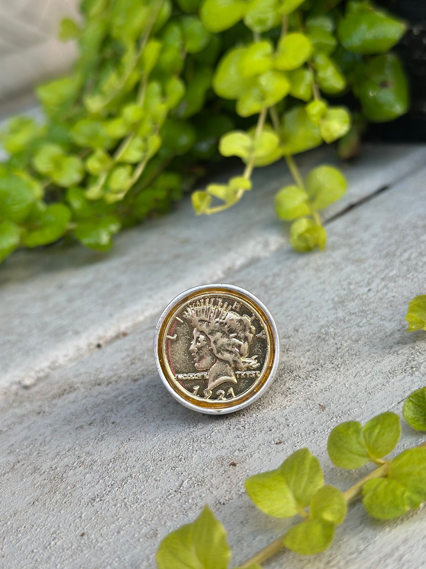 Vintage 1921 Mercury dime ring