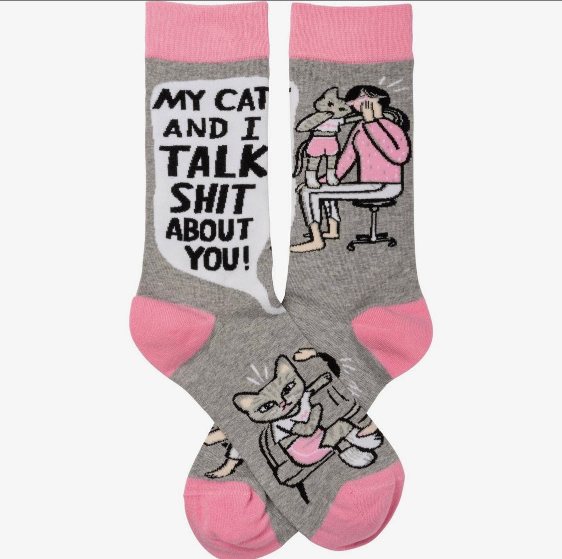 My Cat and I Talk About You Socks