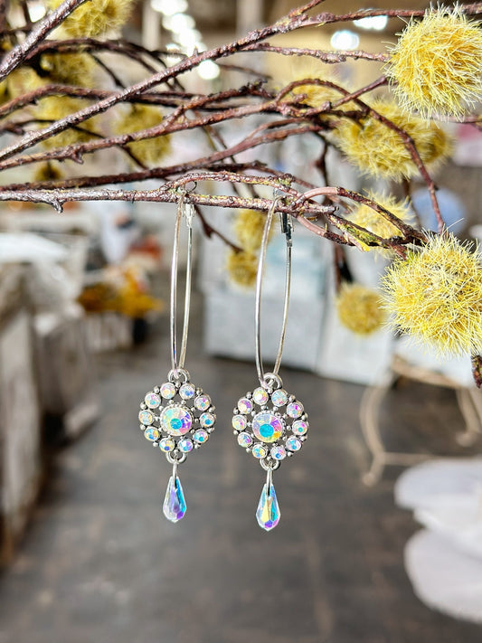 Twinkling Drops Handmade Earrings