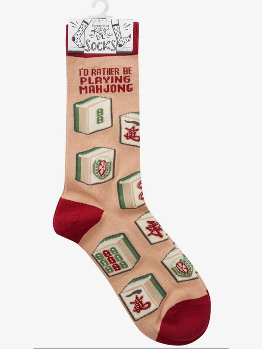 Rather Be Playing Mahjong Socks