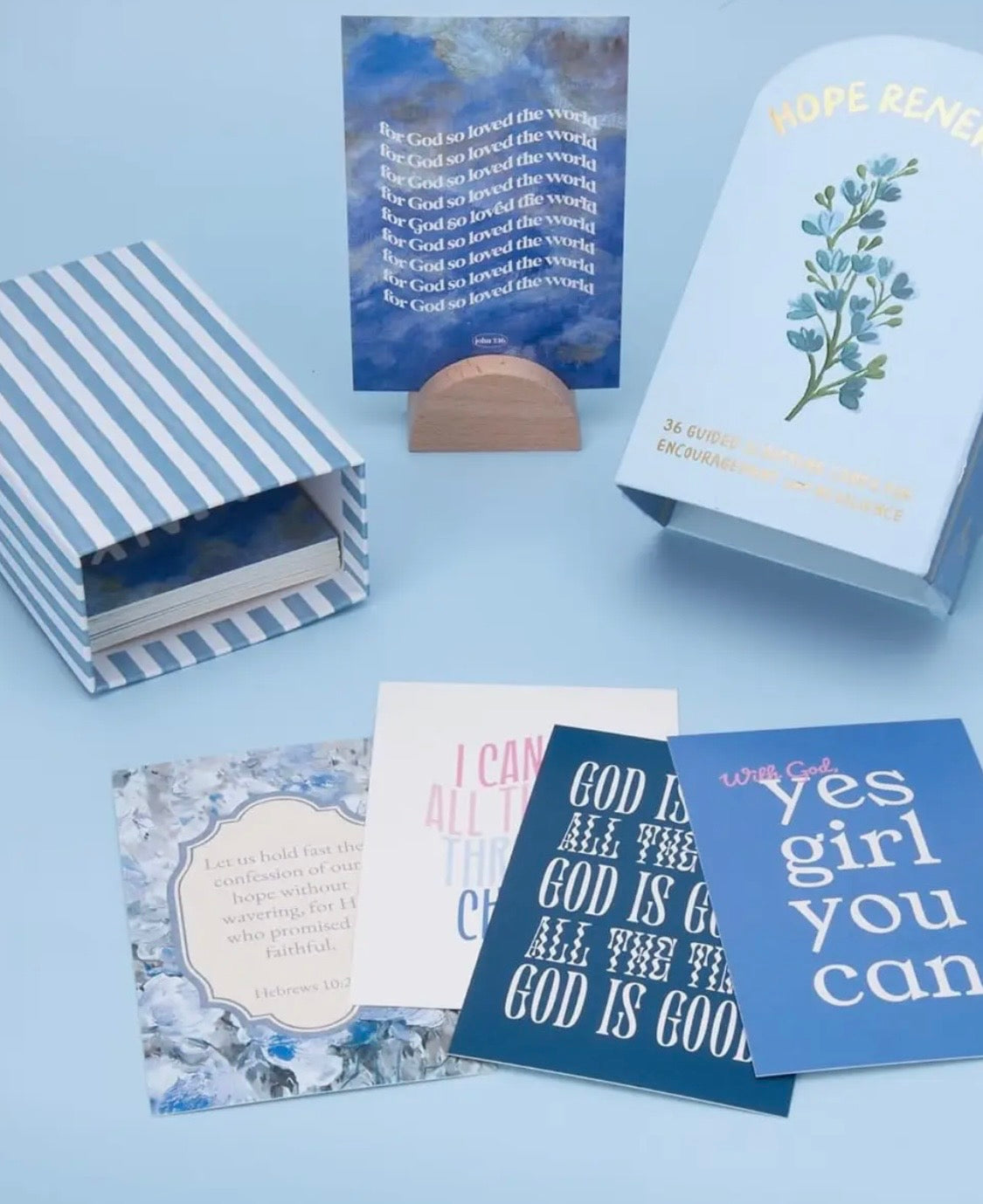 Faith Collection Guided Card's With Stand Hope Renewed