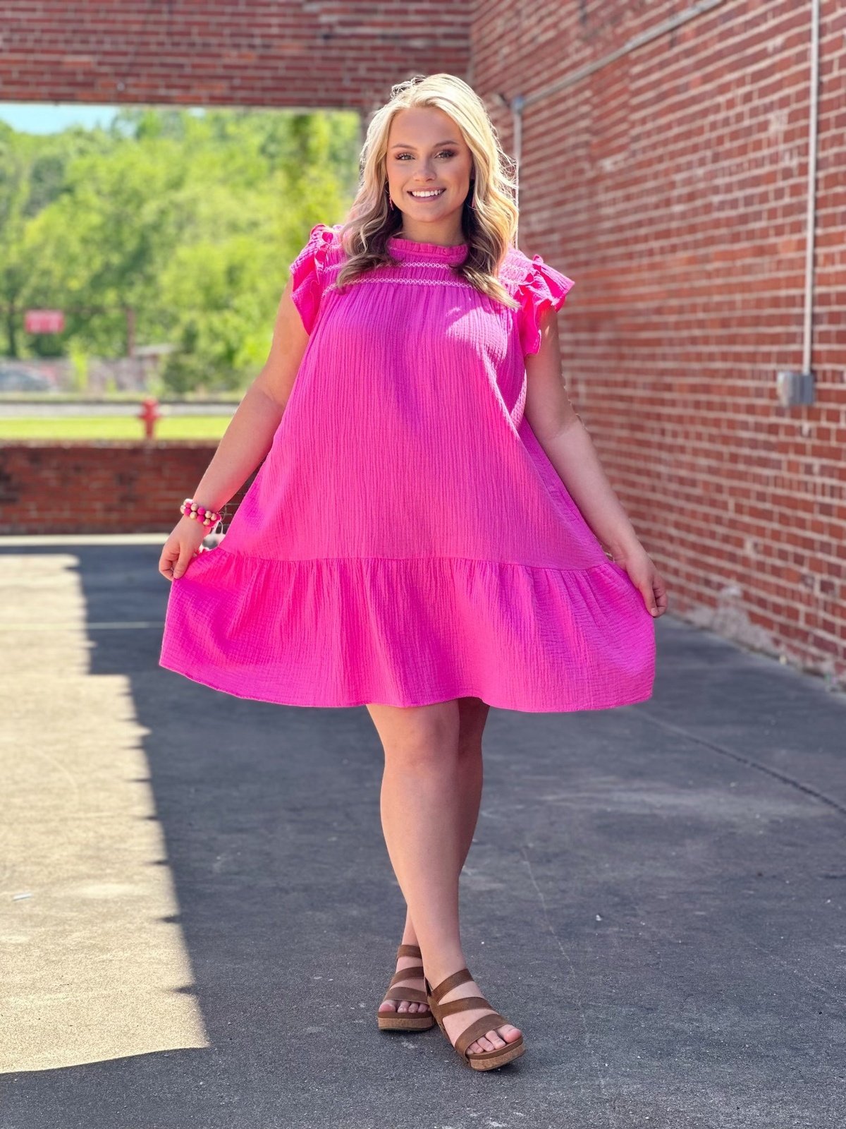 Bubble Gum Dream Umgee Plus Dress
