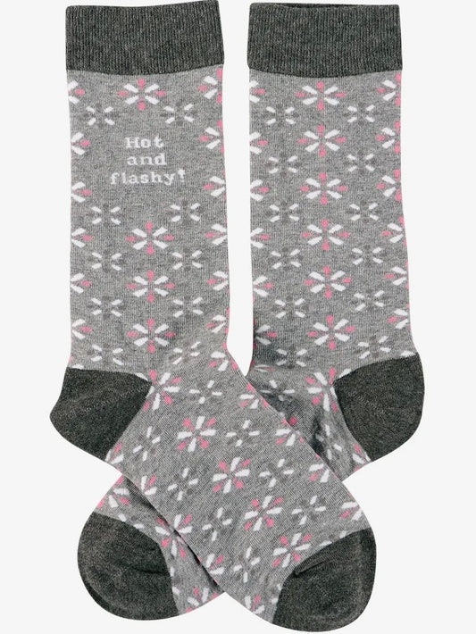 High and flashy socks