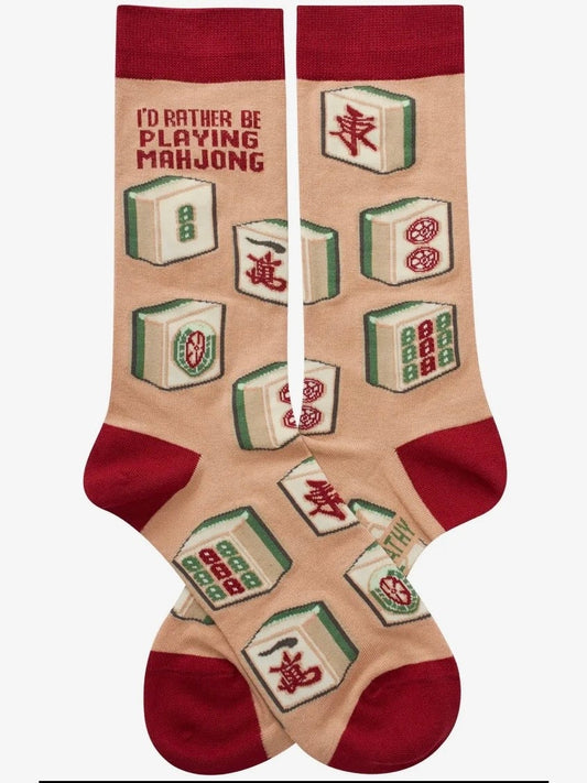 Rather Be Playing Mahjong Socks