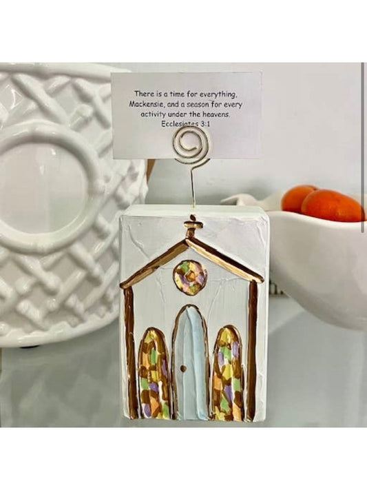 Church Verse/ Picture Holder Block