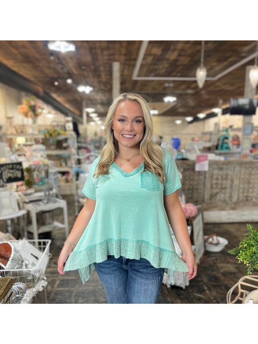 The Seafoam Luxe Top