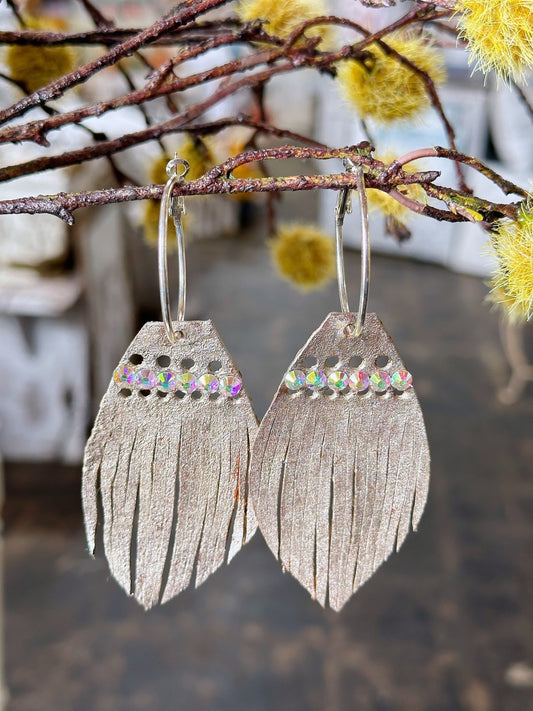 Taupe Temptation Handmade Earrings