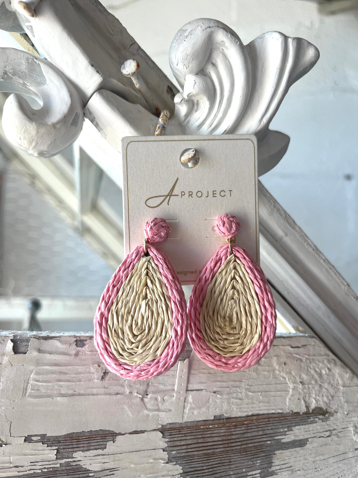 Woven Teardrop Earrings