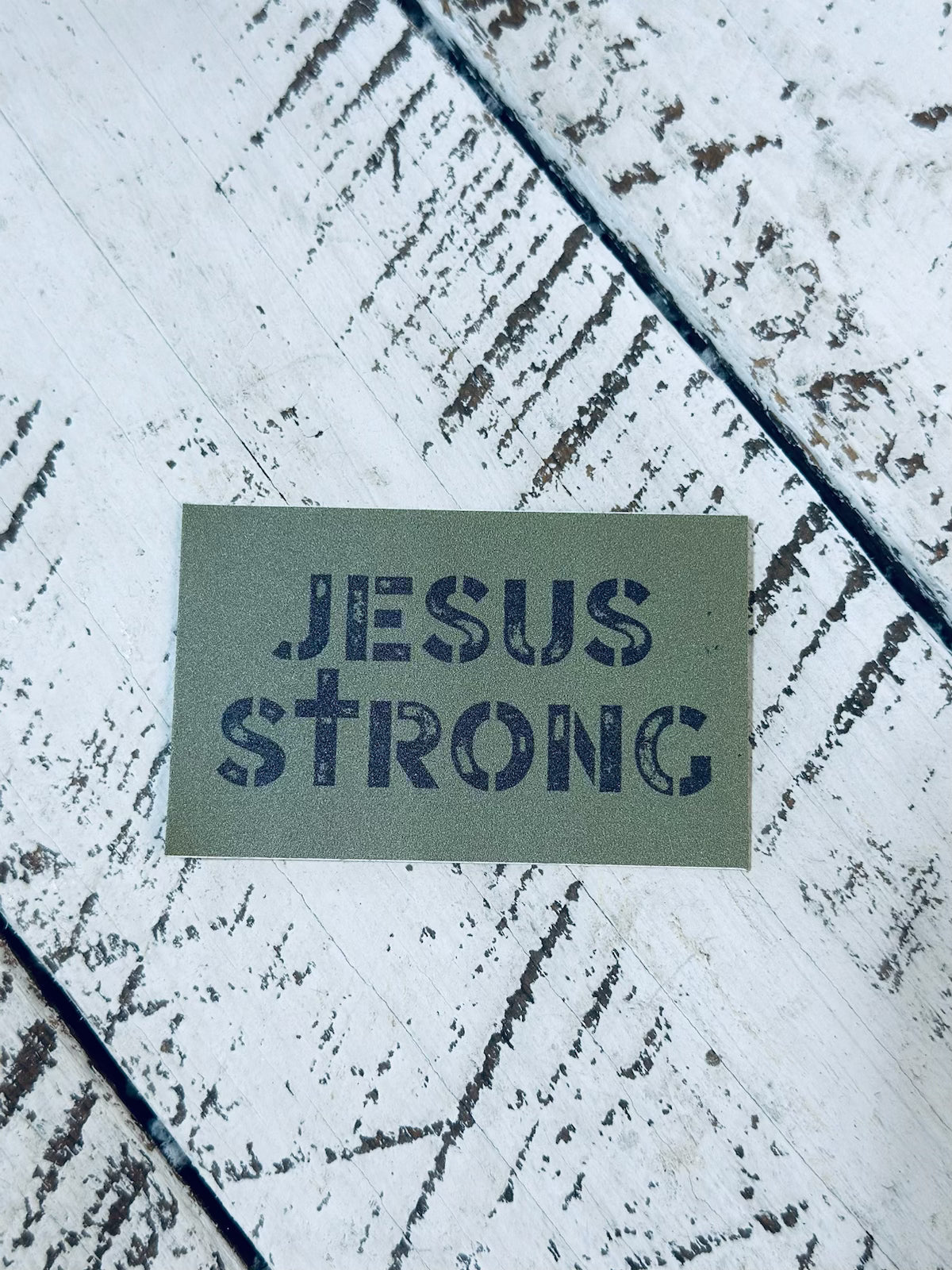 Jesus Strong Bible Sticker