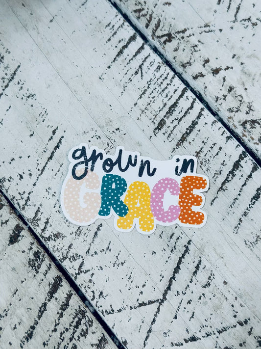 Grow In Grace Bible Sticker