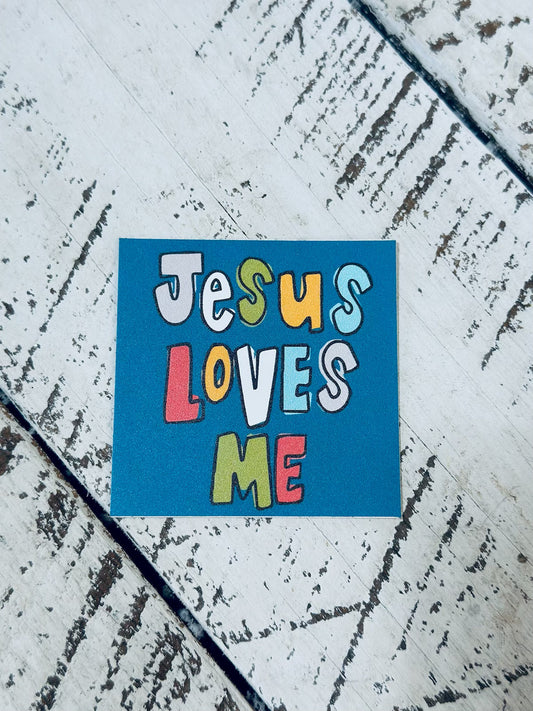 Jesus Loves Me Bible Sticker