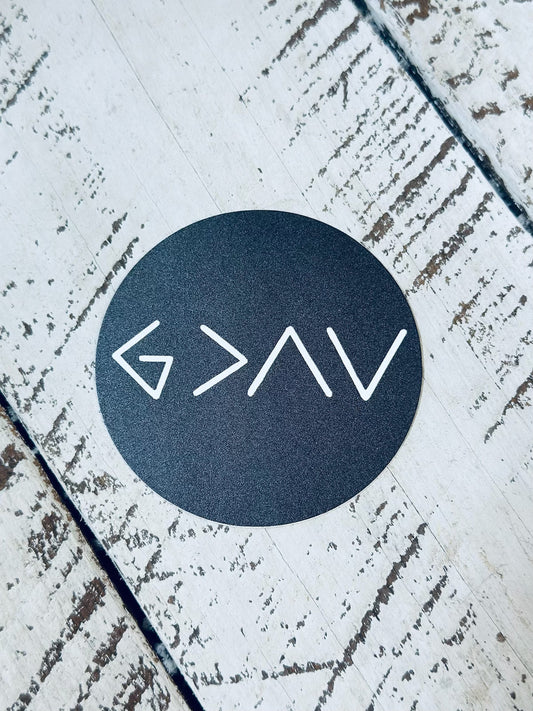 God Is Greater Bible Sticker