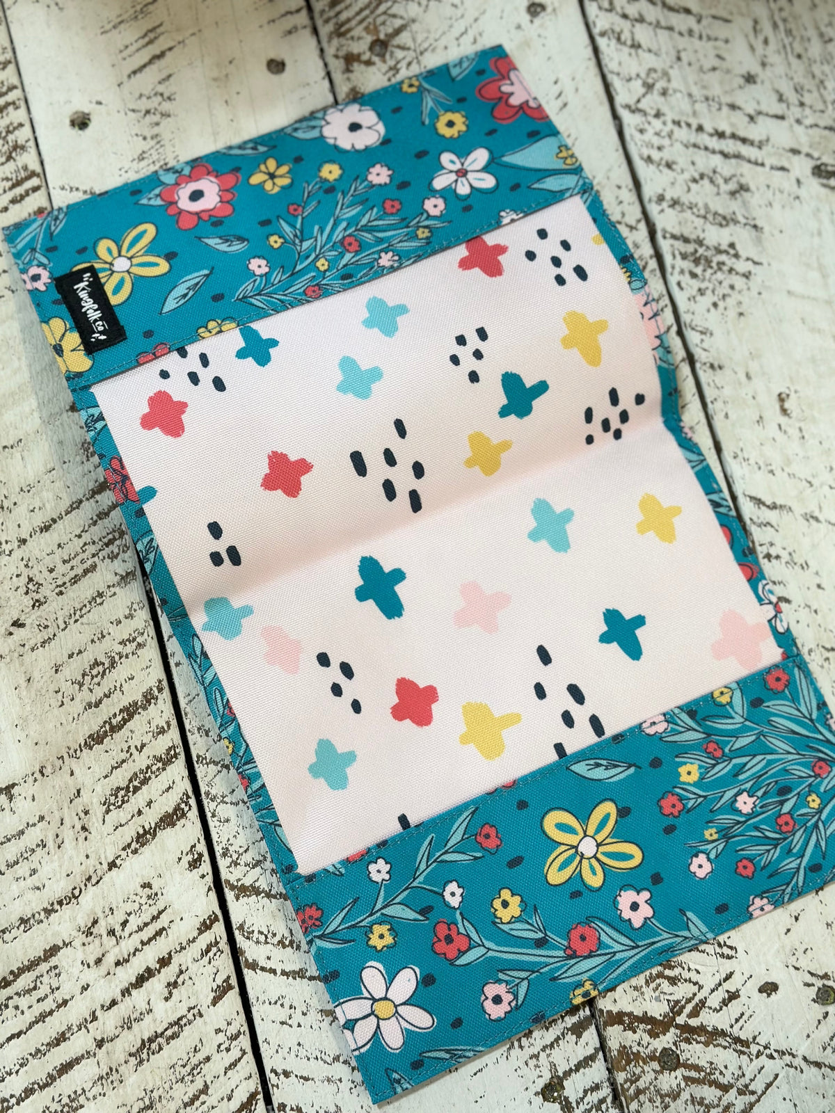 Blue Floral Bible Slip Cover