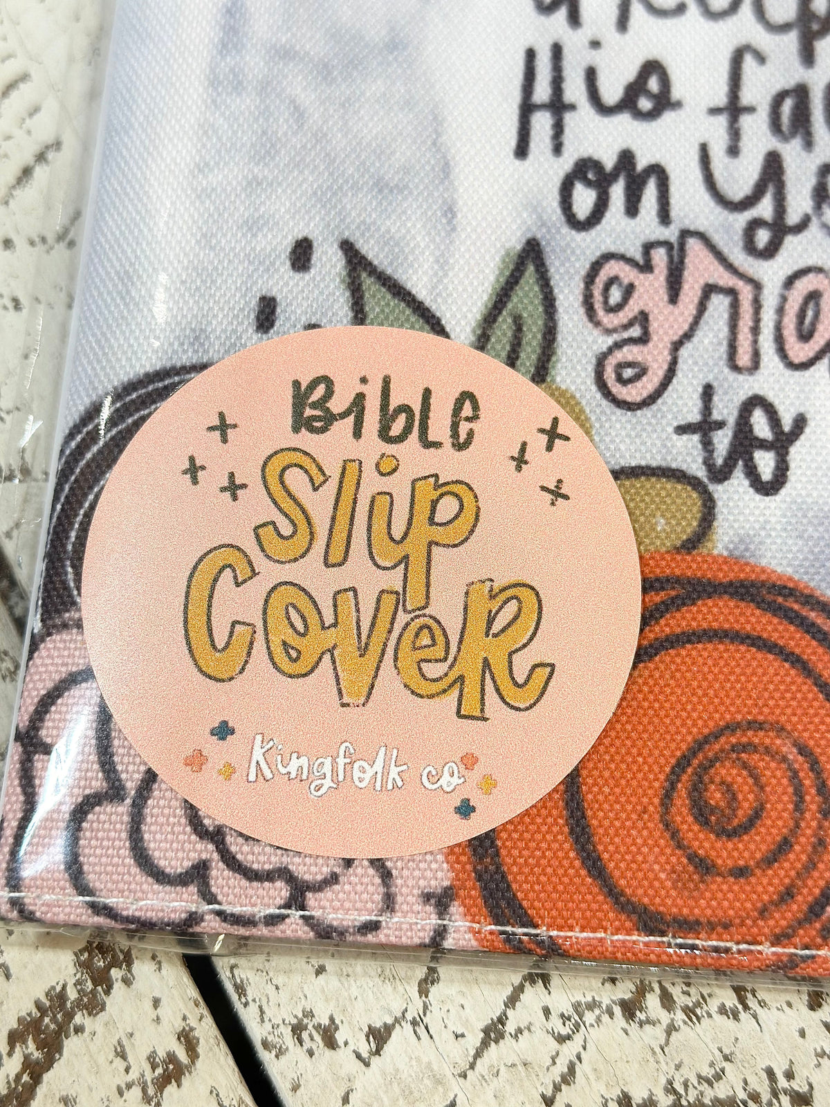 May The Lord Bless You Bible Slip Cover