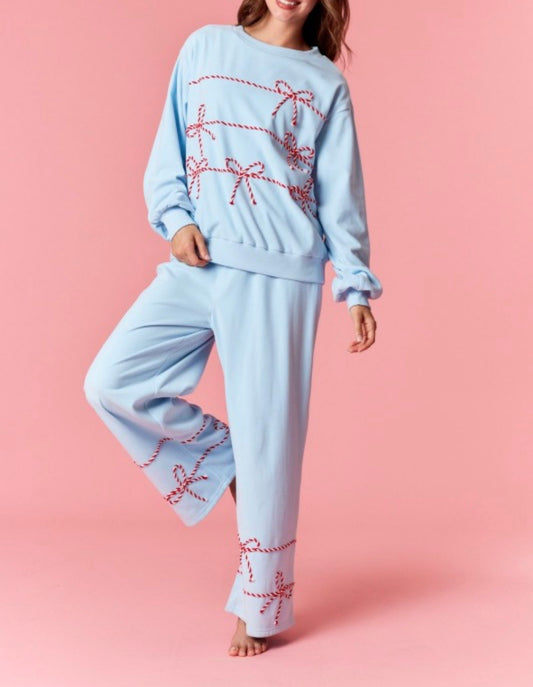 Twist Bow Cord Sweatshirt