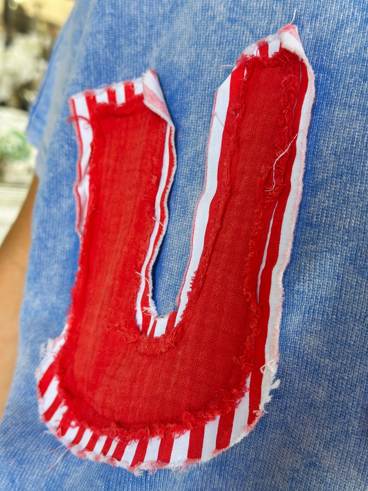 MINERAL WASHED USA PATCHED KNIT TOP