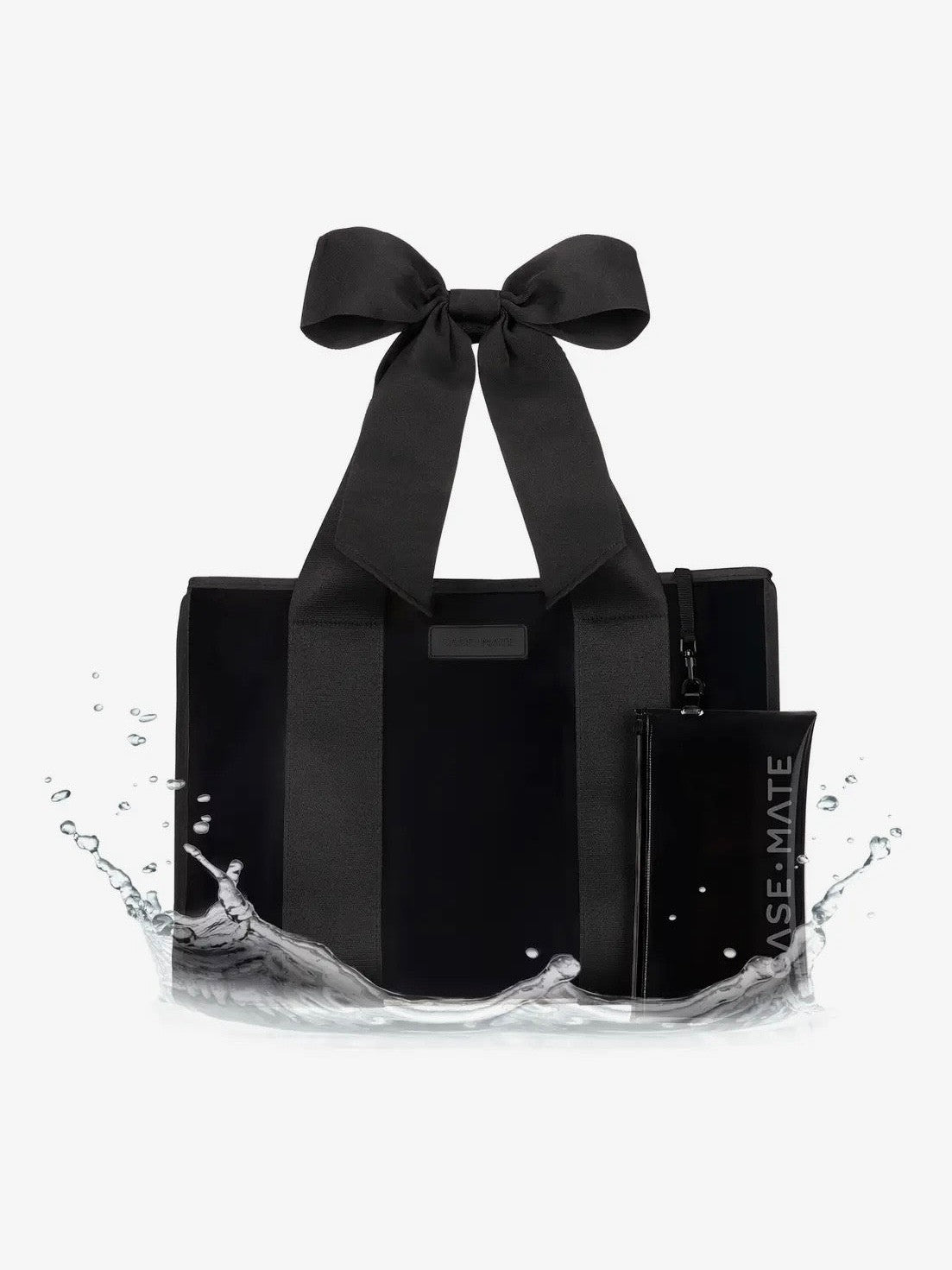 Case-Mate Midnight Black Bow Jelly Tote Bag