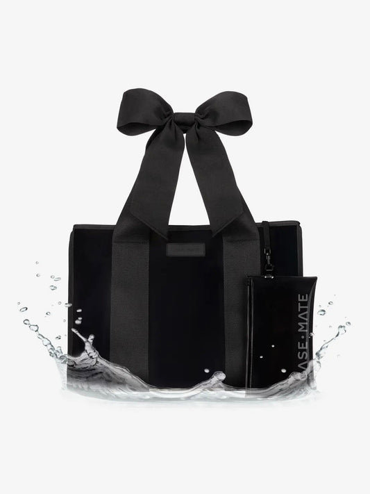 Case-Mate Midnight Black Bow Jelly Tote Bag