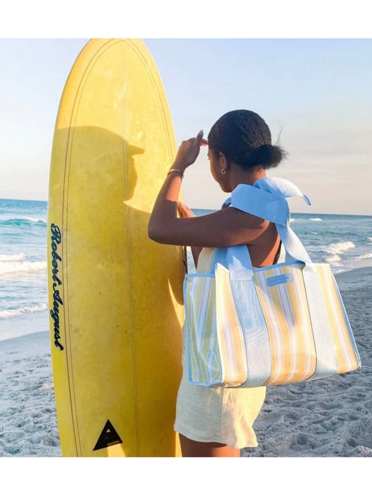 Case-Mate Cabana Stripe Bow Jelly Tote Bag