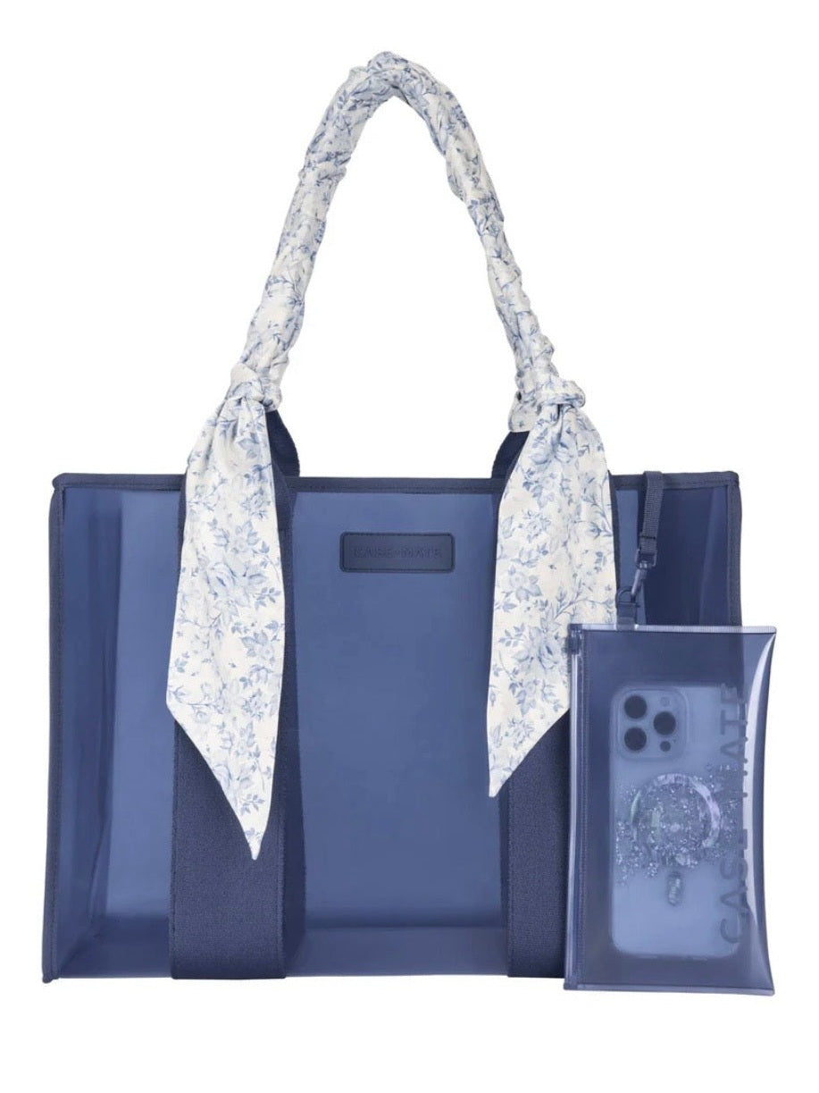Case-Mate Something Navy Twilly Jelly Tote Bag