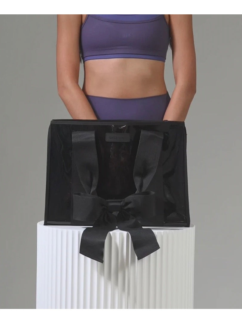 Case-Mate Midnight Black Bow Jelly Tote Bag