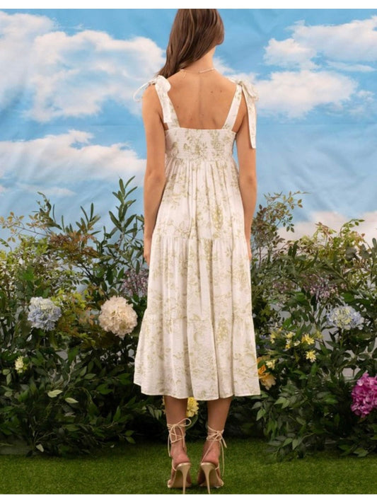 Fruit Blossom Midi Dress