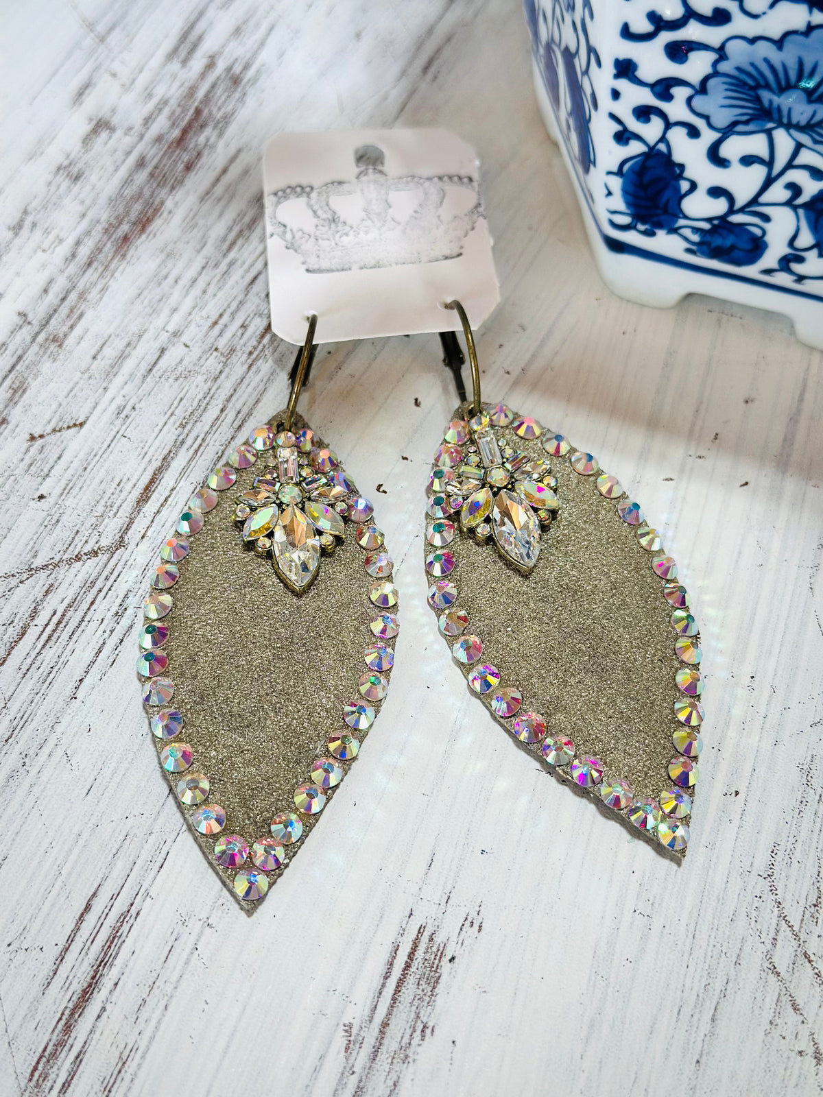 Gold Glitz Girl Earrings