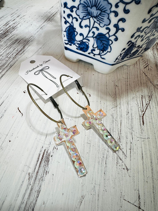 Shimmered In Faith Earrings