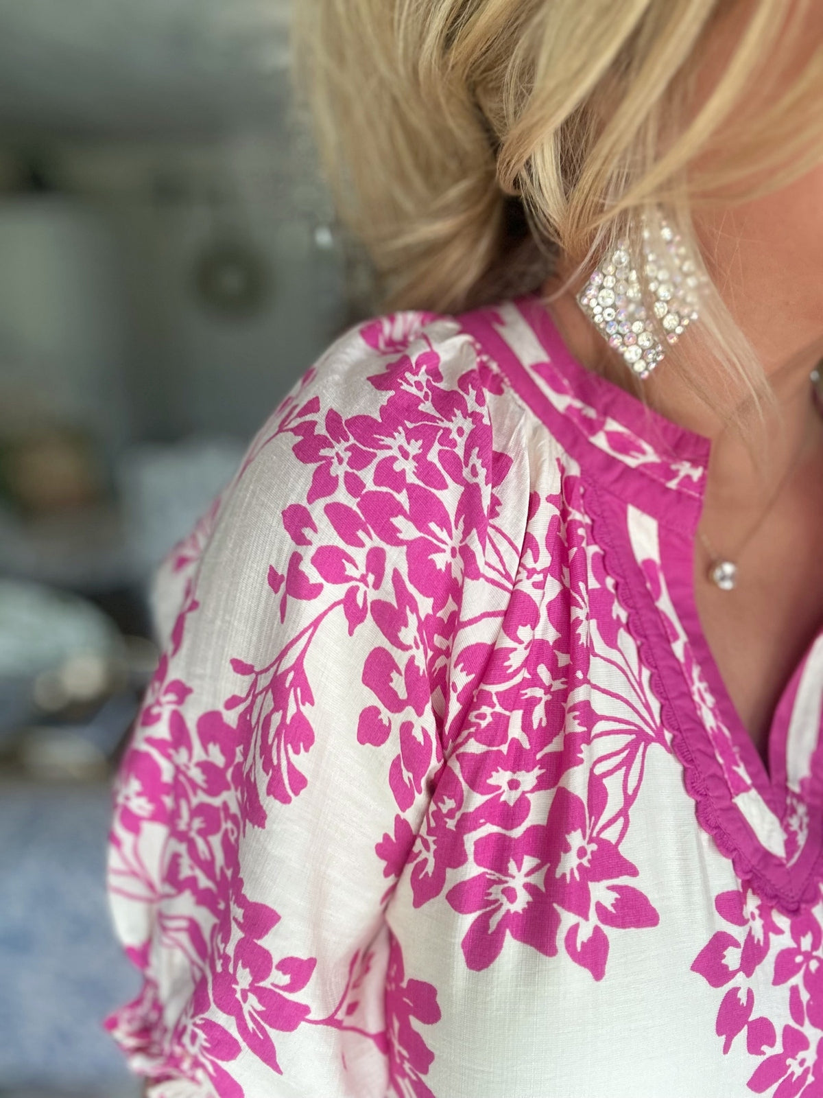 Peony Floral Tiered Babydoll Dress